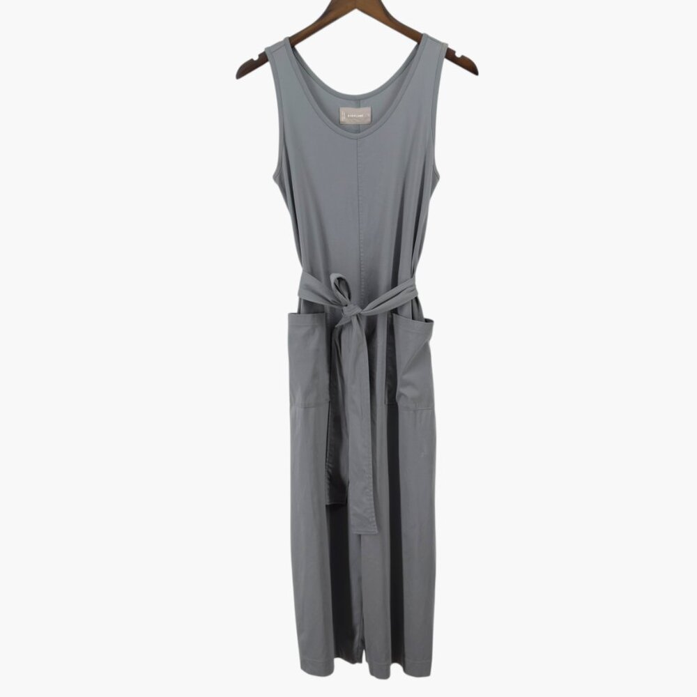 Everlane The Luxe Gray Crop Jumpsuit Pockets Size Small